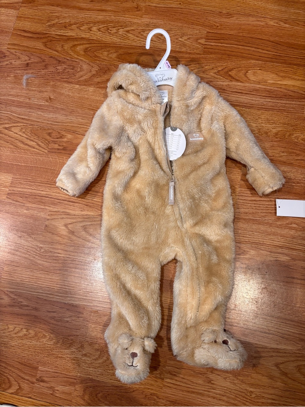 Koalababy Bear Hooded One-Piece in Light Brown